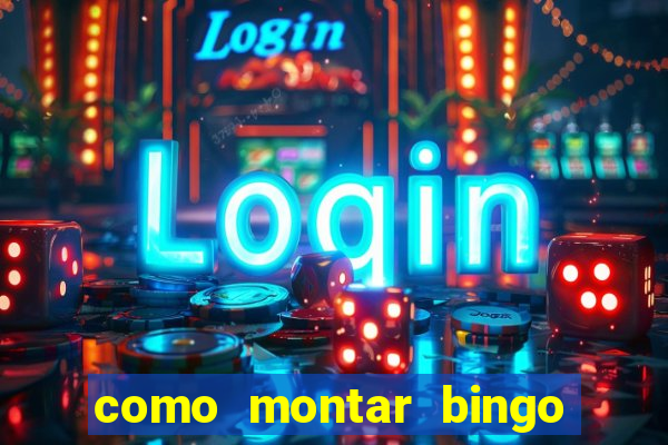 como montar bingo brinquedos toia